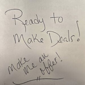 Handwritten Motivational Sign